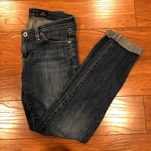 AG Stilt Cigarette Roll-up Jeans